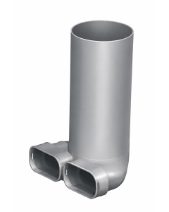 WOLF Ventilanschluss FK 90° 125/2x(50x100), 240mm