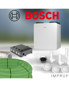 RLS Komplettset für BOSCH zentrale Lüftung Vent 5001C  260m³/h - Komplettset