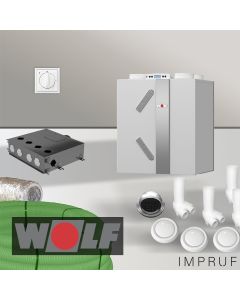 RLS-Komplettset mit Wolf CWL-P-300 – Effiziente Wohnraumlüftung für Ihr Zuhause