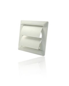 MARLEY Selbsttätige Verschlussklappe für außen 100mm (Weiß)