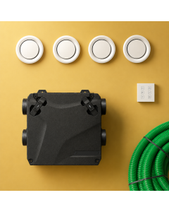 RL Zentrale Lüftungsanlage mit Wärmerückgewinnung - Universalkit mini ( bis 80 m² | bis zu 3 Räume)