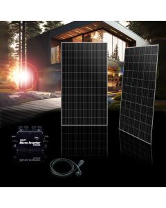 820 Wp / 600 W 2x 410 Wp Balkonkraftwerk SunPRUF WIFI Smart inkl. HALTERUNG !SOFORT LIEFERBAR!