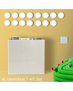 RL Zentrale Lüftungsanlage mit Wärmerückgewinnung - Universalkit 250 (100 m²- 250m² | bis zu 10 Räume)